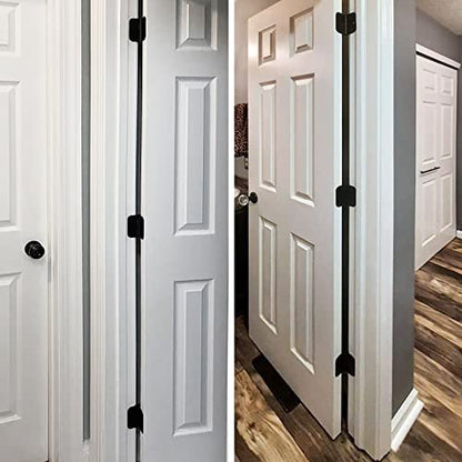 Rounded Matte Black Door Hinges 3.5 Inch 5 (30 Count)