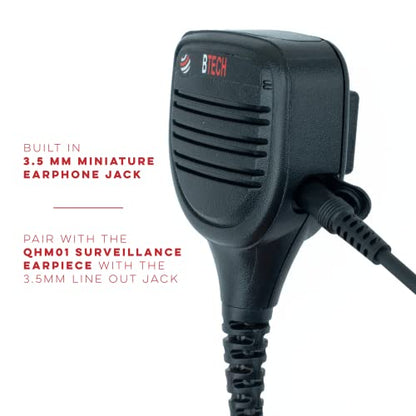 QHM22 Weatherproof Heavy Duty IP54 Speaker Mic