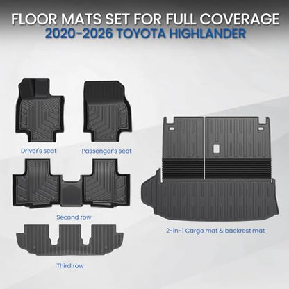 Floor Mats for Toyota Highlander 2020