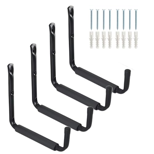 4Pack Garage Storage Ladder Hook