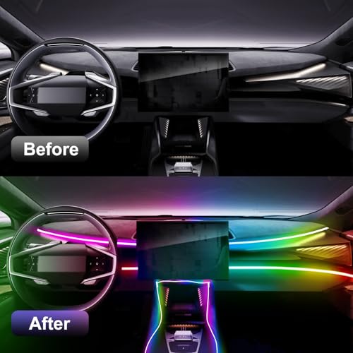 Acrylic 6 in 1 Car LED Lights Interior (25 Ounce)