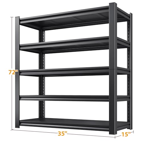 72" H Storage Shelves Heavy Duty and Wobbly