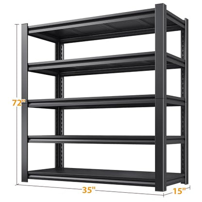 72" H Storage Shelves Heavy Duty and Wobbly