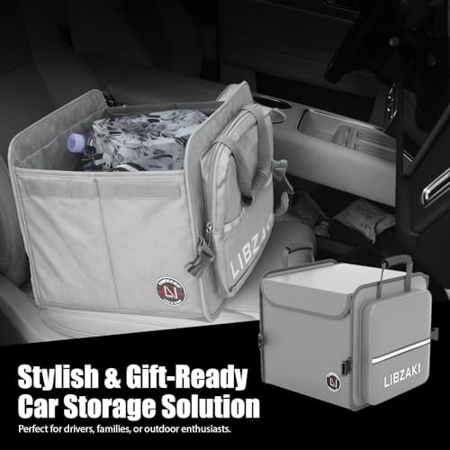 LIBZAKI Car Trunk Storage Organizer