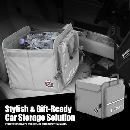 LIBZAKI Car Trunk Storage Organizer