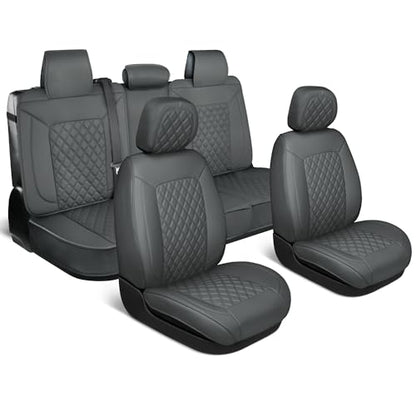 Curated Ashen Leather Seat Covers for Cars & SUVs