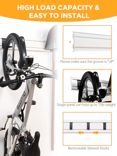 Slatwall Panels Garage Tool Organizer Wall Mount Garage Slat Wall Storage Systems