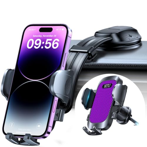 Upgraded Strongest Suction No Block View Bendable Arm Car Phone Holder