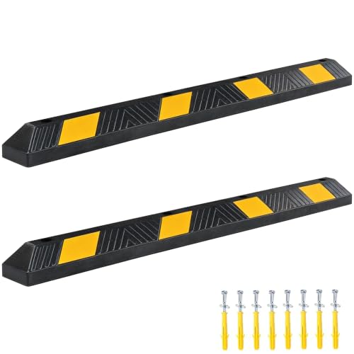 72" Rubber Parking Curb 2 Pack