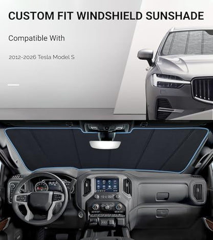 Windshield Sun Shade for Tesla Model S 2012
