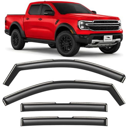 in Channel Extra Durable Rain Guards for Ford Ranger 2024