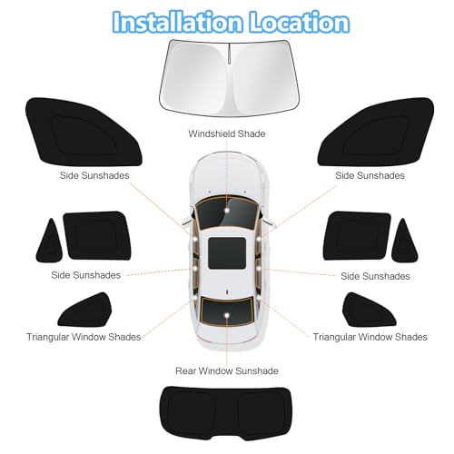 Car Window Shades for BMW X5 2013 (10 Count)