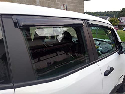 4PCS Side Window Wind Deflectors for Jeep Renegade 2015 (4 Count)