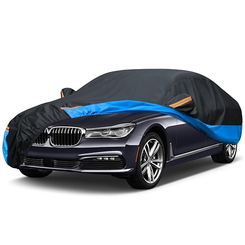 Car Cover Waterproof All Weather Outdoor Windproof Dustproof UV Protection Fit Sedan Audi A7