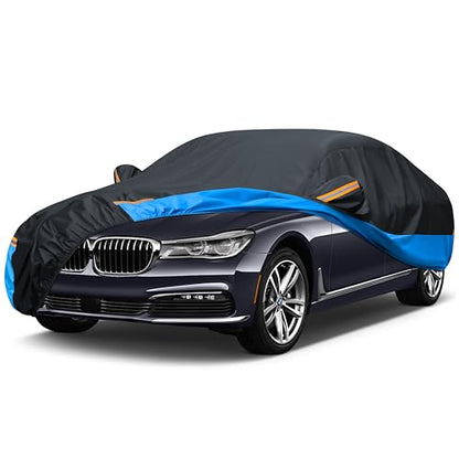 Car Cover Waterproof All Weather Outdoor Windproof Dustproof UV Protection Fit Sedan Audi A7