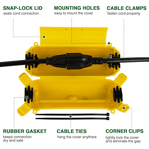 Outdoor Extension Cord Cover (3 Count)