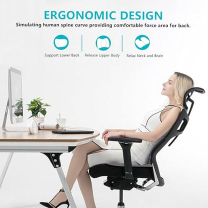 Car Seat Cushion and Back Support for Office Chair Memory Foam Chair Cushions Pressure Relief Seat Pads with Gel Massage Point Lumbar Support