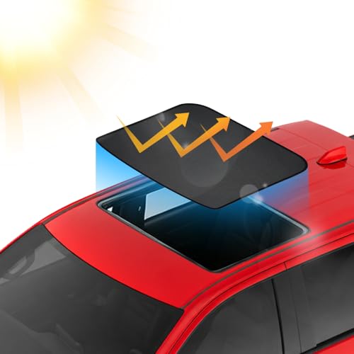 Sunroof Sun Shade for Chevrolet Silverado EV 2024 2025 2026 Breathable Mesh Car Roof Cover Quick Install UV Sun Protection Auto Foldable Moonroof Accessories