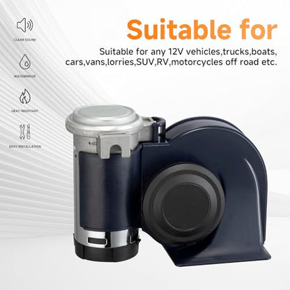 Air Horn Loud Train Horn kit for Car High Pitched Truck Horn with Button