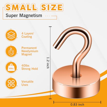 Magnetic Hooks Steel Tube Design for Cruise (10 Count)
