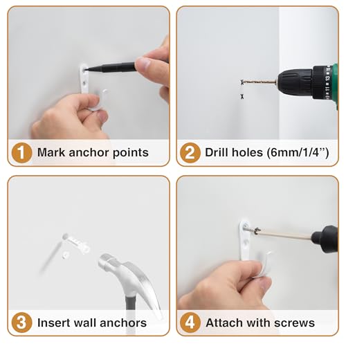 10Pcs Wall Hooks (10 Count)