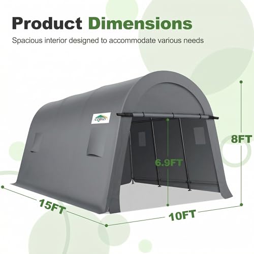 Carport Canopy 10x15 Heavy Duty Portable Garage