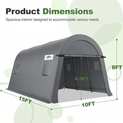 Carport Canopy 10x15 Heavy Duty Portable Garage