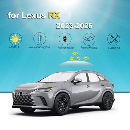 8pcs Thicken Sun Shades for Lexus RX 2023 (8 Count)