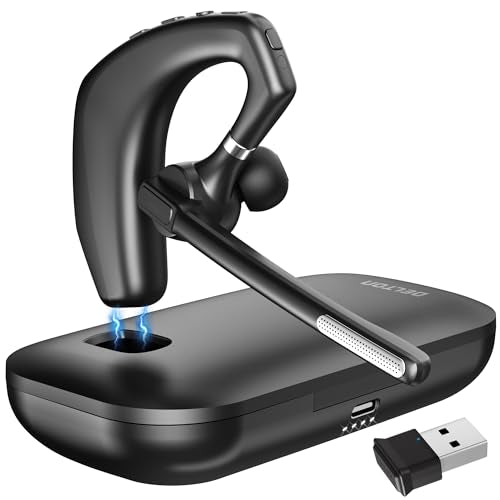 Wireless Headset for Computer with Charging Case