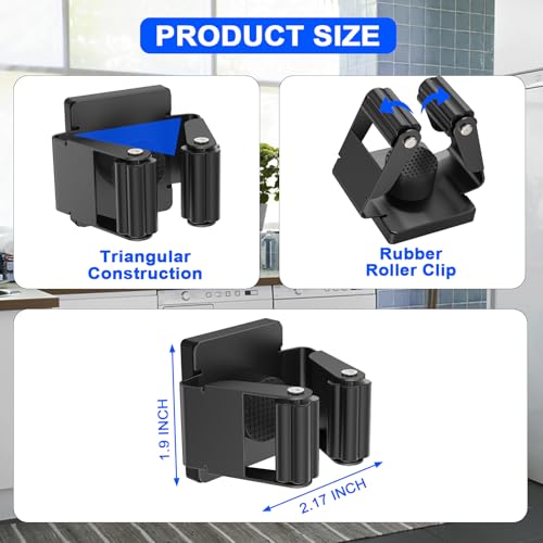 Strong Magnetic Mop Broom Holder (2 Count)