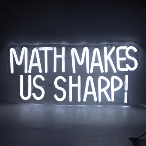 Math Makes Us Sharp Neon Sign