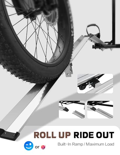 Young Hitch Mount Single Bike Rack with Ramp