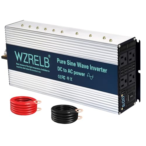 2000W Pure Sine Wave Inverter 12V DC to 110V 120V AC