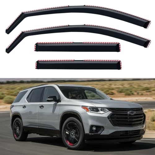 Window Visors Rain Guards for 2018 (4 Count)
