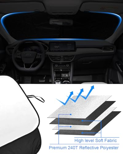 Foldable Front Windshield Sunshade fit for Ford Escape 2020