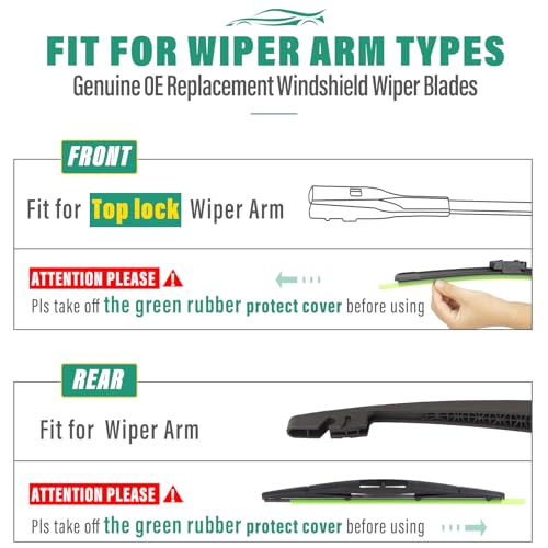 Windshield Wiper Blades Replacement for Subaru Outback 2020