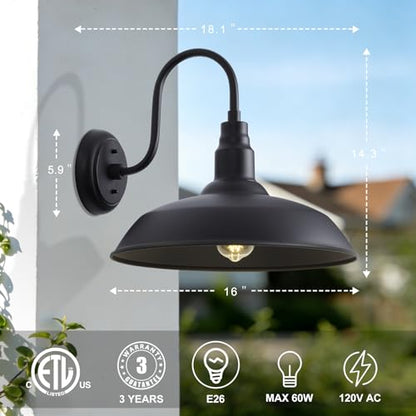 16 Inch Dome Barn Light for Porch