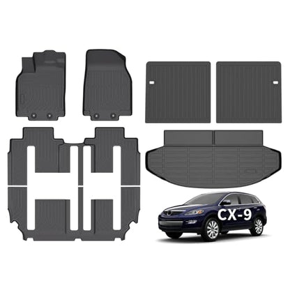 Floor Mats & Seatback Cargo Liner for Mazda CX9 2007