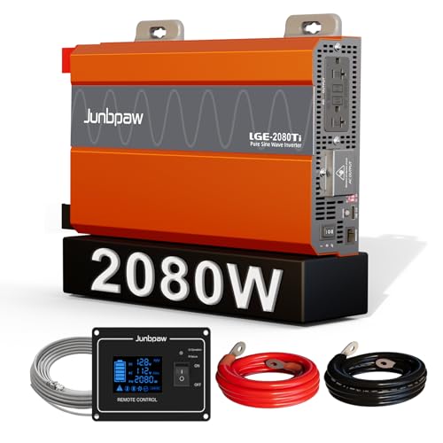2080W Pure Sine Wave Power Inverter 12V to 110