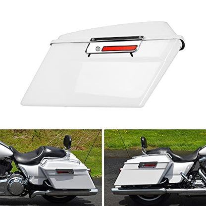 White Hard Saddlebags Fit for Harley Touring Road Glide King Street Glide Electra Glide 1994 (2 Count)