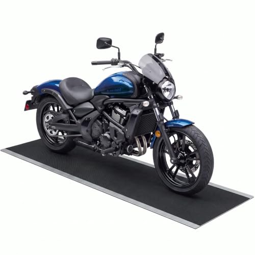 Motorcycle Mat Garage Floor Rug Washable Parking Mats for Garage Floors Non Slip Oil Absorbent Pad Rubber Backing Layer Protects Floor