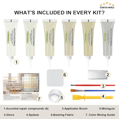 Cream Leather Repair Kit for Furniture