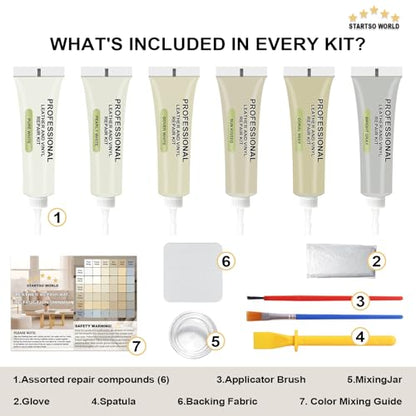 Cream Leather Repair Kit for Furniture