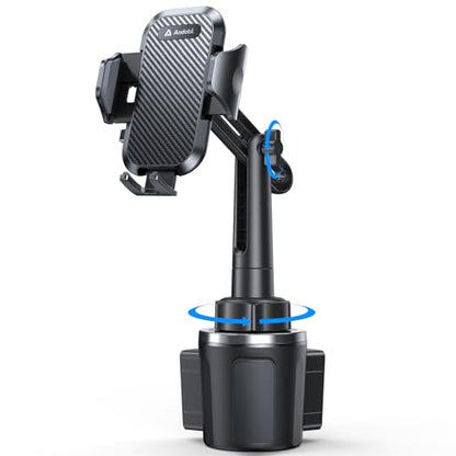 Upgrade Version Cup Phone Holder for Car Universal Adjustable Long Neck Car Phone Mount Cradle Friendly Compatible with iPhone Samsung Google and All 4.0
