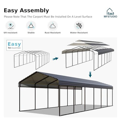 Metal Carport 12x30ft