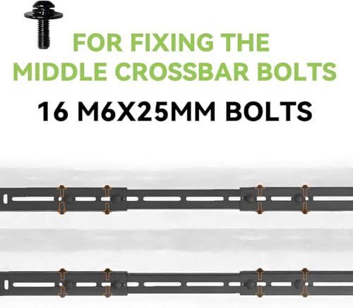 Bolts Kits for Truck Bed Adjustable Cross Bars 3 (16 Count)