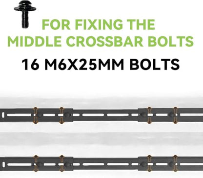 Bolts Kits for Truck Bed Adjustable Cross Bars 3 (16 Count)