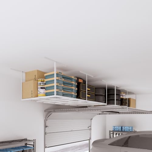 4x8 Overhead Garage Ceiling Storage Rack Organization