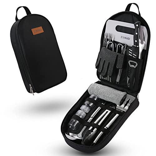 Portable Camping Cooking Utensils Set Bag Suitable for Fork