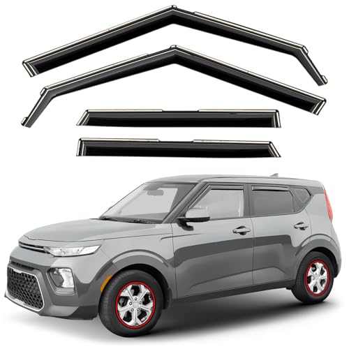 Window Deflectors Smoke Tinted in (4 Count)